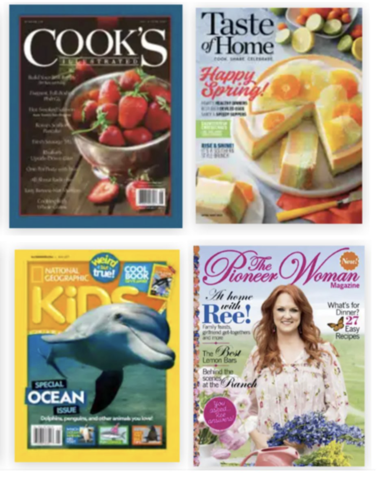 HUGE Weekend Journal Subscription Sale: Select from 100+ titles!!