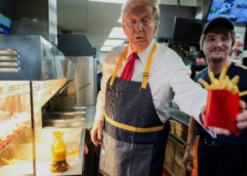 ‘It was staged’: Netizens react after Donald Trump ’15 minutes’ jibe at Kamala Harris whereas making fries at McDonald’s