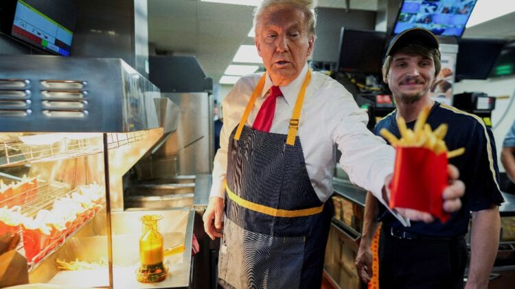 ‘It was staged’: Netizens react after Donald Trump ’15 minutes’ jibe at Kamala Harris whereas making fries at McDonald’s