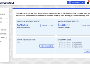 NEW On-line Banking Simulation for Classroom Use