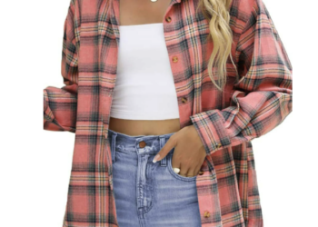Girls’s Outsized Plaid Flannel Shirt for simply $13.49! (Reg. $70)