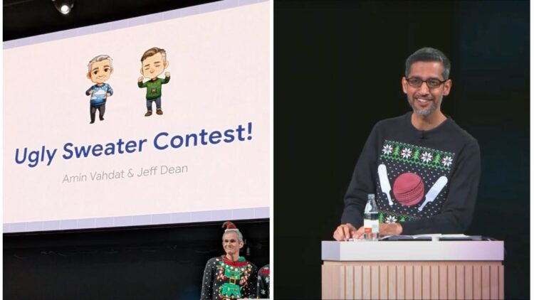 Google’s ‘ugly sweater’ contest: CEO Sundar Pichai surprises web along with his festive ‘cricket’ pullover