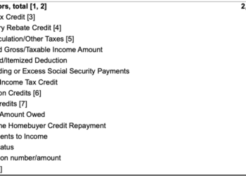 Query: # of errors taxpayers made on tax returns final yr
