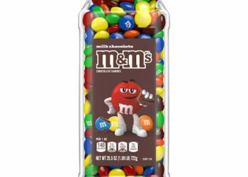 *HOT* M&M’s Resealable Bulk Sweet Jar 25.5 oz solely $5! (Milk Chocolate and Peanut)