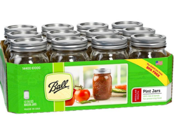 Ball Common Mouth Pint Mason Jars 12-pack solely $11.49!