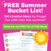 FREE Summer season Bucket Record for Youngsters!