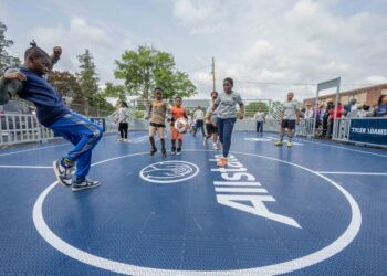 Allstate and Tyler Adams unveil mini-pitch for youth in Philadelphia