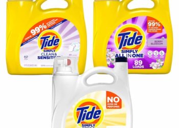 FOUR Massive Tide Merely Laundry Detergents for under $29.67 shipped (Solely $7.42 every!)
