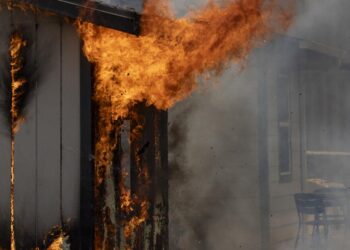 In a check, one residence burns, the opposite is unscathed. A lesson for fire-proofing L.A.?