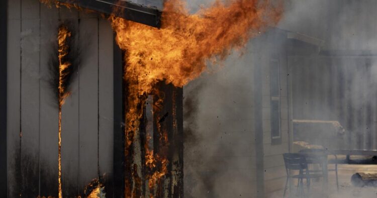 In a check, one residence burns, the opposite is unscathed. A lesson for fire-proofing L.A.?