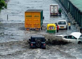 Streets flip rivers in Gurugram: Video of gridlocked roads, flooding goes viral. Watch right here