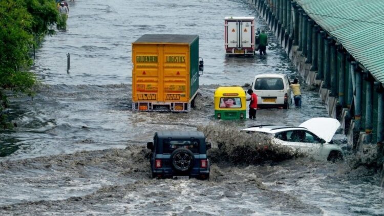 Streets flip rivers in Gurugram: Video of gridlocked roads, flooding goes viral. Watch right here