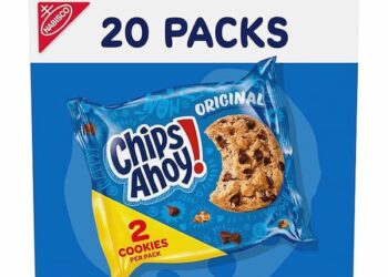 Chips Ahoy! Unique Chocolate Chip Cookies, 20 Snack Packs solely $4.42 shipped!