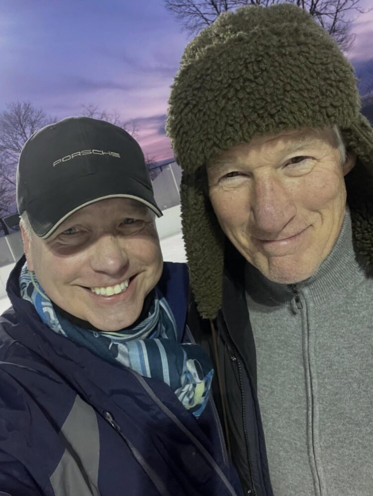 Richard Gere Enjoys a Day Ice Skating in Connecticut as He and His Household Take a Break from Life in Spain for the Holidays