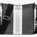 Michael Kors Signature Emblem Stripe Crossbody Bag solely $47.20 shipped, plus extra!