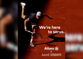 Allianz indicators tennis world quantity two Jannik Sinner as world model ambassador