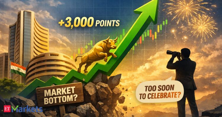 Sensex jumps practically 3,000 factors in 3 days. Has the market discovered its backside or too early to have fun?