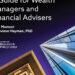 A Information for Wealth Managers & Monetary Advisers