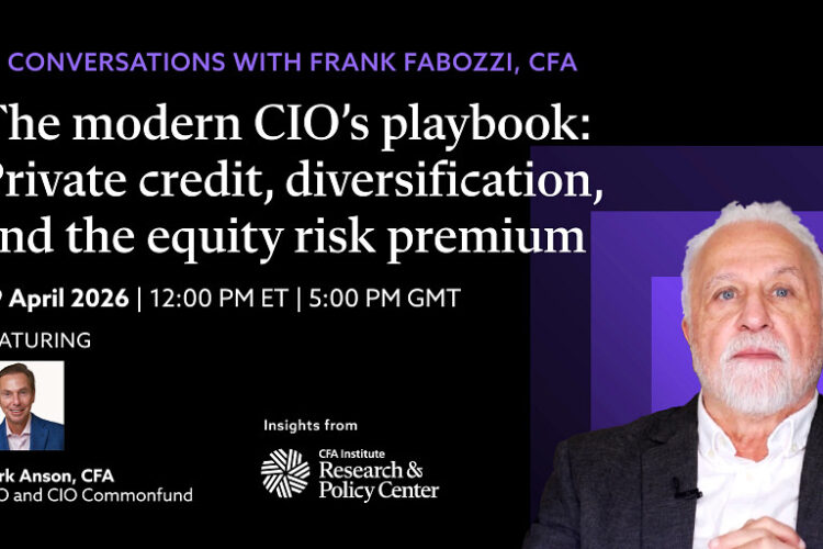 Conversations with Frank Fabozzi, CFA, That includes Mark Anson