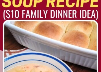 Tacky Potato Soup and Bread Machine Dinner Rolls ($10 Household Dinner Concept)