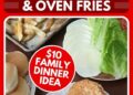 Hen Burgers and Baked Fries ($10 Household Dinner Concept)
