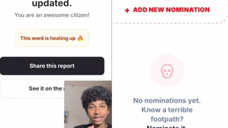 Tinder for footpaths: Teen creates app that lets Bengaluru swipe on damaged footpaths