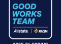 College of Virginia coxswain and volunteer firefighter and EMT Shelby Bavin named captain of the Allstate NACDA Spring Good Works Group