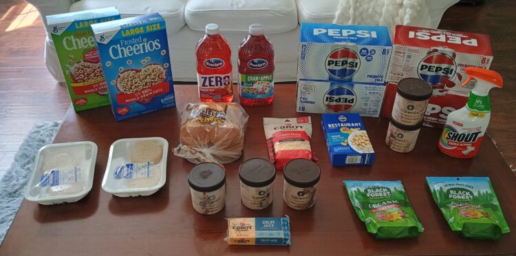 Brigette’s $102 Grocery Buying Journey and Weekly Menu Plan for six!