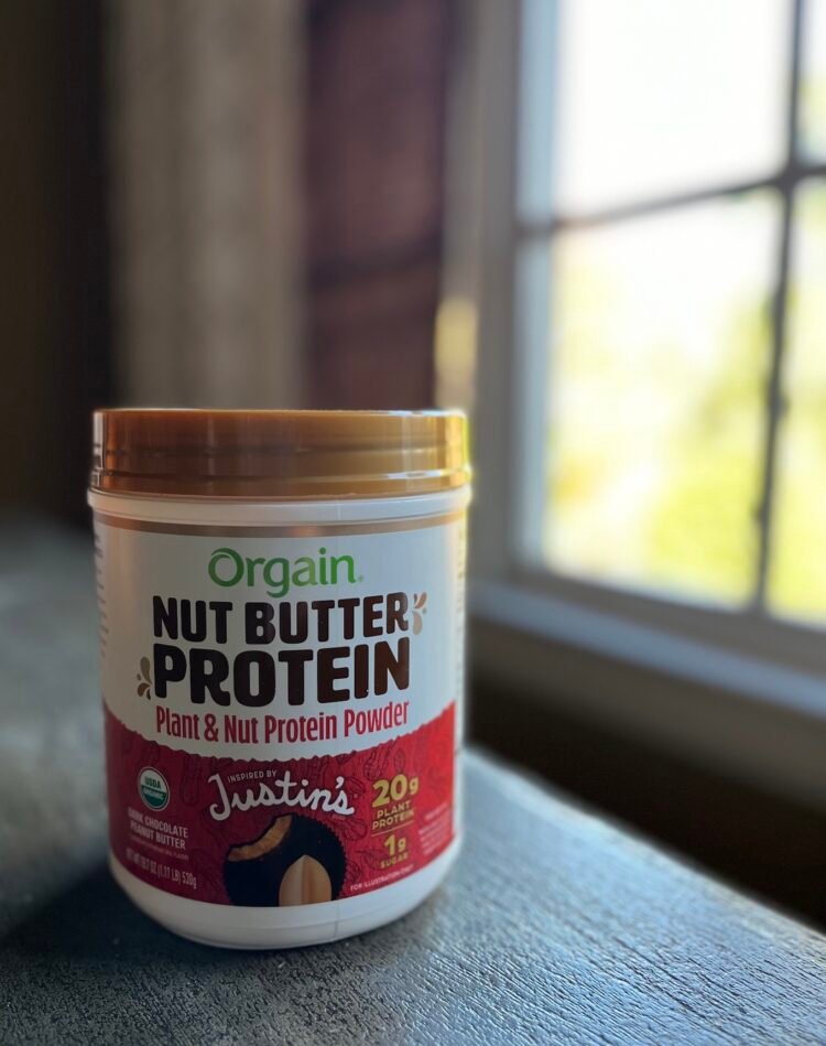 *HOT* Orgain X Justin’s Natural Vegan Nut Butter Protein Powder, 1.17 lbs solely $12 shipped!