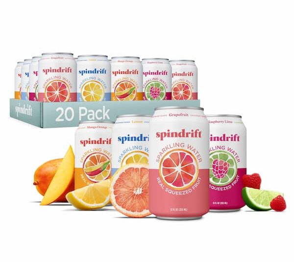 Spindrift Glowing Water Selection Pack 20-Rely solely $8.24 shipped!