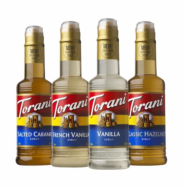 Torani Flavored Drink Syrup Café Selection Pack (Set of 4) solely $9.87 shipped!
