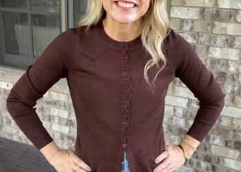 Ladies’s Cropped Button Up Cardigan solely $16.79! 