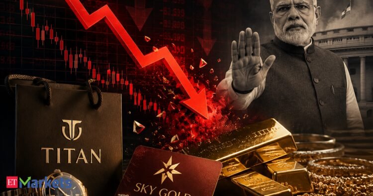 Titan Firm, Sky Gold, different shares fall as much as 6% on PM Modi’s second attraction to keep away from gold