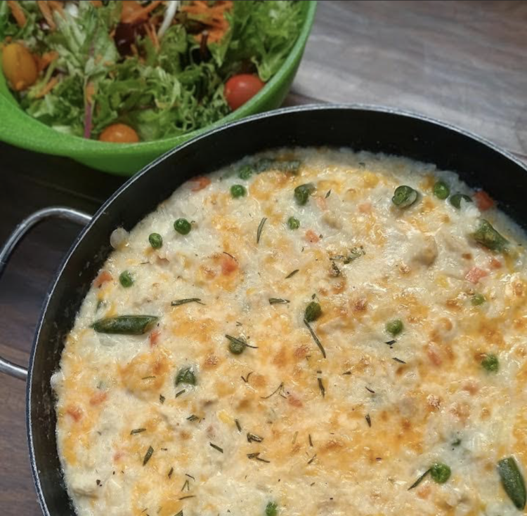 Creamy Rooster and Rice Skillet ($10 Household Dinner Concept)