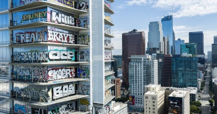 Graffiti towers set to be cleared for cleanup and sale