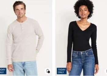 Outdated Navy Cozy Lengthy Sleeved Tops solely $6 and $8 at this time!